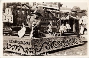 Prize Winners Rose Festival Portland OR US National Bank RPPC Postcard F26