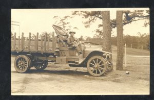 RPPC BAGUIO PHILIPPINES CAMP JOHN HAY MILITARY BASE TRUCK REAL PHOTO POSTCARD