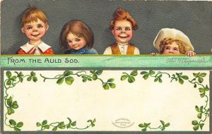 Ellen Clapsaddle St Patricks Day Children From The Auld Sod Shy Girl Postcard