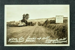 Mint Vintage Magnetic Hill New Brunswick Canada Real Photo Postcard