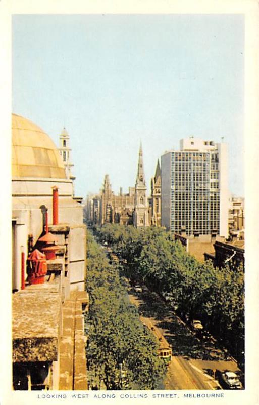 Melbourne Australia Looking West along Collins Street Melbourne Looking West ...