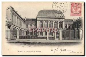 Old Postcard Lyon medical school