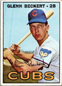 1967 Topps Baseball Card Glenn Beckert Chicago Cubs sk2202