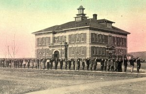 c1910 BILLINGS MONTANA McKINLEY SCHOOL STUDENTS EARLY UNPOSTED POSTCARD P555