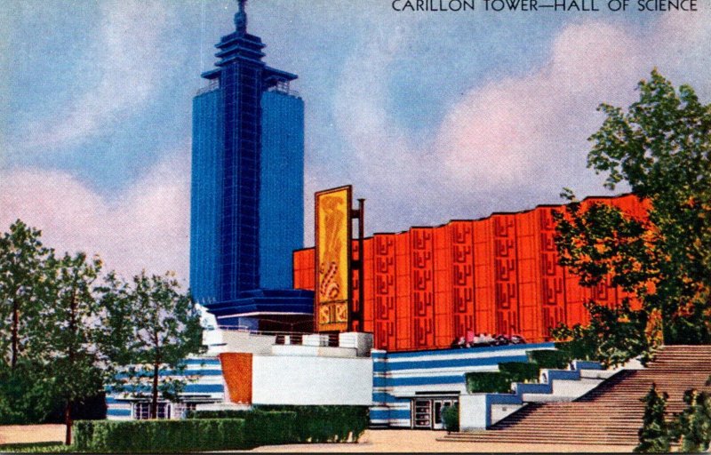 Chicago World's Fair 1933 The Hall Of Science Carillon Tower