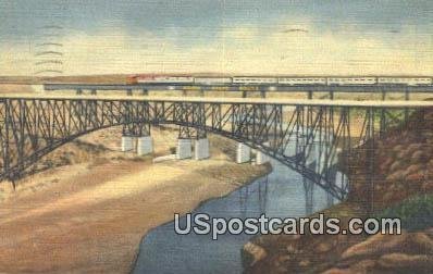 Railway Bridges, Canadian River in Tucumcari, New Mexico