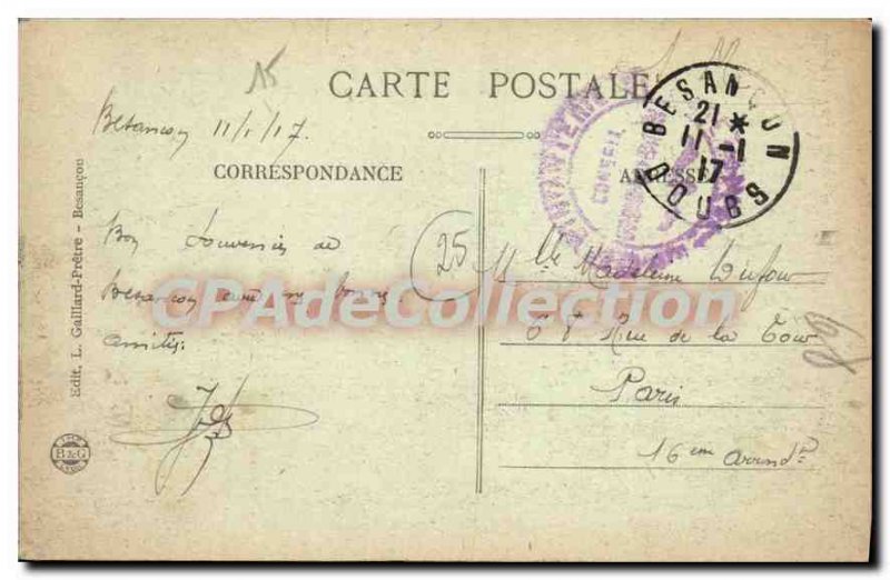 Old Postcard Besancon Silks From Chardonnet