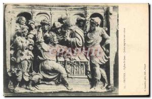 Postcard Old Troyes Eglise Saint Jean Judas regretted his crime