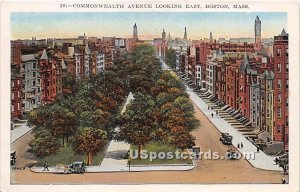 Commonwealth Avenue looking East - Boston, Massachusetts MA  