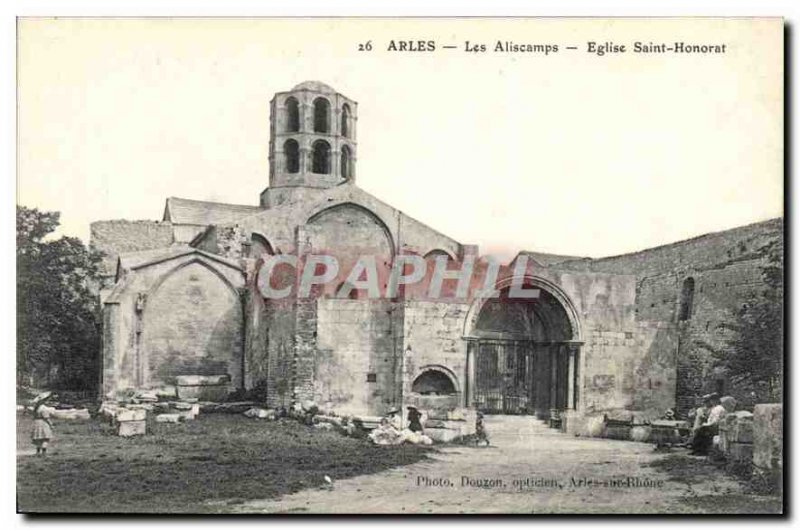 Postcard Ancient Arles Aliscamps Eglise Saint Honorat