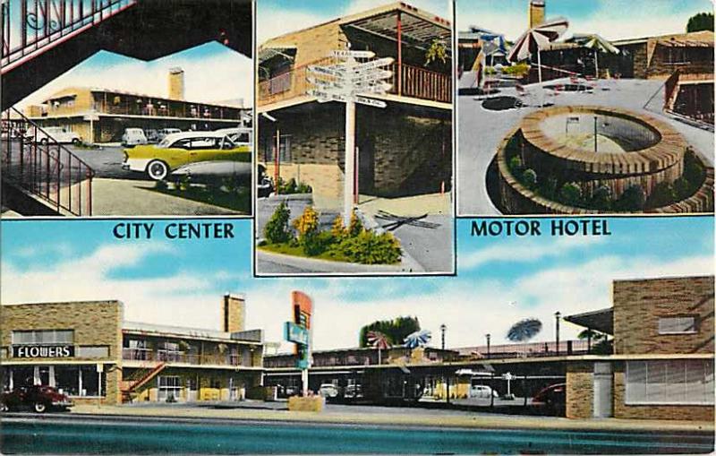 City Center Motor Hotel, Portland 13, Oregon OR Chrome