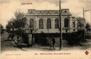 CPA LES LILAS Salle des Fetes. Place Paul de Kock. (509579)