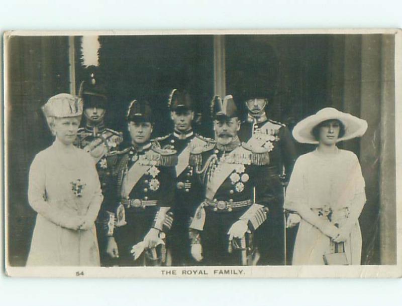 rppc 1923 THE ROYAL BRITISH FAMILY IN ENGLAND UK AC8151