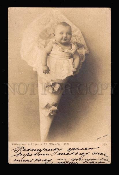 016773 BABY Newborn ancient packing Vintage PHOTO Hans Zivny