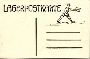 1918 Mint Japan WWI POW Prisoner of war Bando Camp Postcard Letter