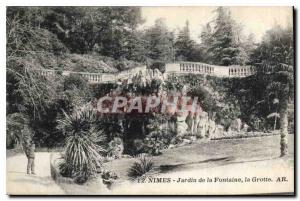 Postcard Old Nimes Fountain Gardens Cave