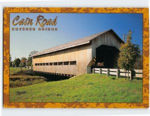 Postcard Cain Road Covered Bridge Ohio USA