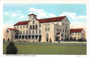 F84/ Ponca city Oklahoma Postcard c1920s Ponca City Hospital