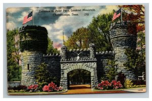 Vintage 1940's Postcard Point Park Lookout Mountain Chattanooga Tennessee