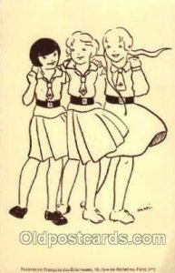 Federation Francaise des Eclaireuses, Girl Scout, Scouting Unused very light ...