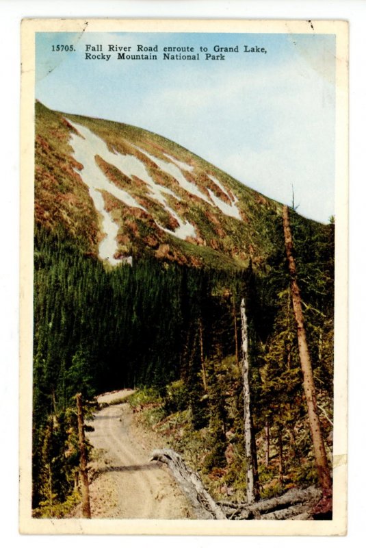 CO - Rocky Mountain National Park. Fall River Road    (album marks)