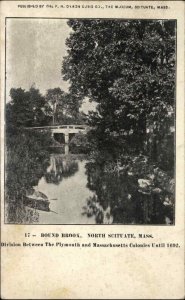 North Scituate Massachusetts MA Bound Brook Bridge c1910 Vintage Postcard