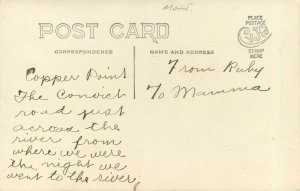 c1910 RPPC Postcard; Copper Point, Convict Road MT Shields River? Park County