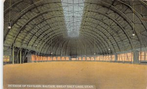 Salt Lake City Utah c1910 Postcard Interior Saltair Pavilion