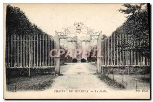 Old Postcard Chateau de Villebon Grid