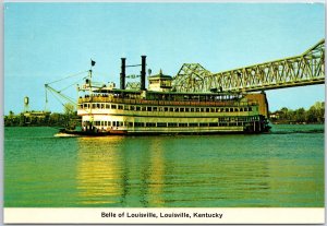 VINTAGE POSTCARD CONTINENTAL SIZE THE BELLE OF LOUISVILLE LOUISVILLE KENTUCKY