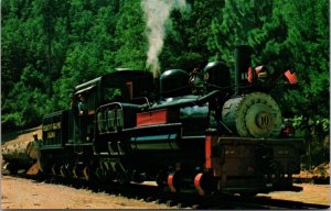 Postcard Yosemite Mt. Sugar Pine Railroad Train in Yosemite, California