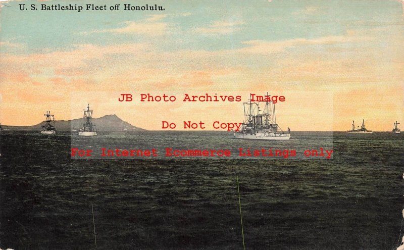 HI, Honolulu, Hawaii, US Battleship Fleet, Hawaii & South Seas Pub No 185