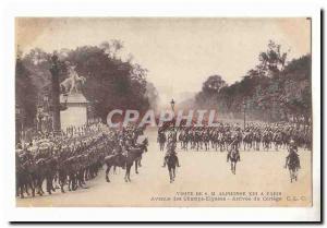 Visit SML Aphonse XIII Paris Old Postcard Champs Elysees Arrival of the proce...