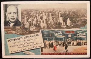 Vintage Postcard 1930's Toffenetti Restaurant, Times Square, New York City (NY)