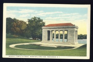 Providence, Rhode Island/RI  Postcard, Benedict Music Temple-Roger Williams Park