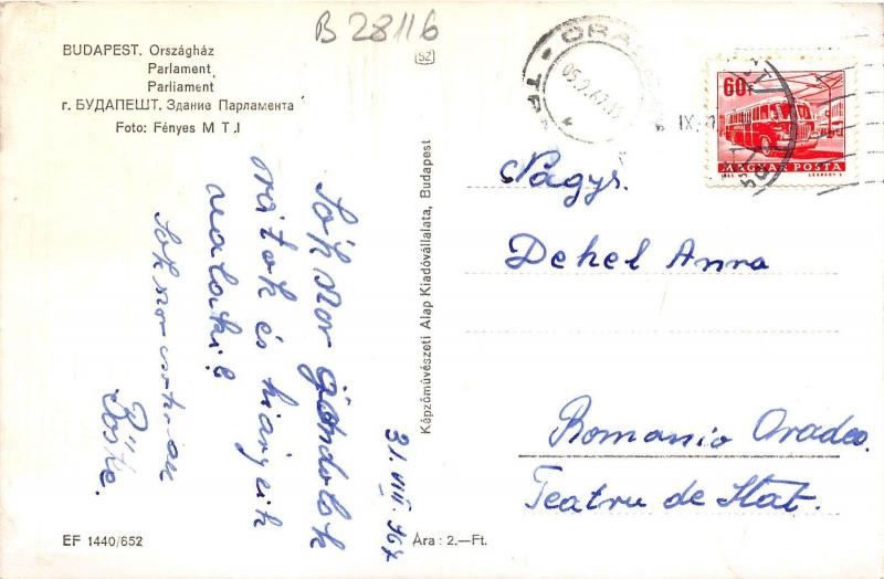 B28116 Budapest Parlament Hungary