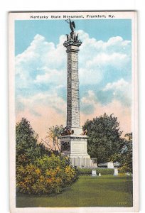 Frankfort Kentucky KY Postcard 1915-1930 Kentucky State Monument