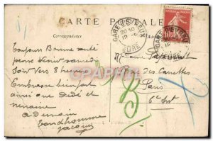 Old Postcard Evreux Garden plants