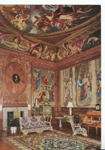 Derbyshire Postcard - The State Drawing Room - Chatsworth - Derby -  Ref TZ275
