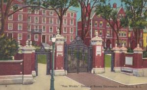 Rhode Island Providence Van Winkle Gates Of Brown University