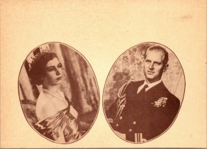 Vintage Postcard Queen Elizabeth II  & Prince Phillip Duke of Edinburgh