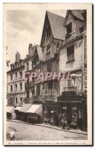 Angers - Old Houses in the Street of Oisellerie Old Postcard