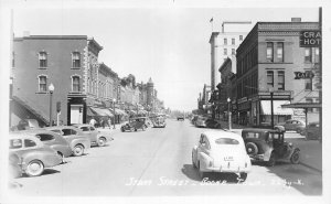 J69/ Boone Iowa RPPC Postcard c40-50s Story Street Stores 196