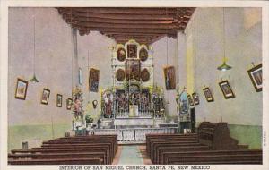 New Mexico Santa Fe San Miguel Church Interior Of Church