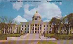 Alabama Montgomery State Capitol Greetings From The Cradle Of The Confederacy