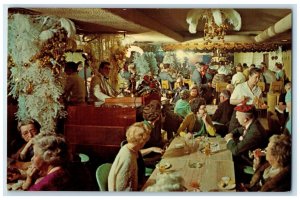 c1950 The Gold Room Ridgewood Hotel Restaurant Daytona Beach Florida FL Postcard