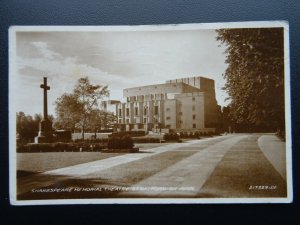 Warwickshire STRATFORD ON AVON Shakespeare Memorial Theatre c1933 RP Postcard 