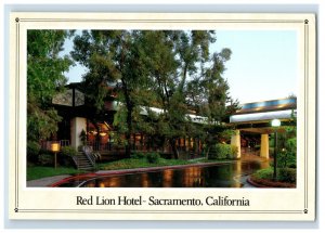 Vintage Red Lion Hotel - Sacramento, California. Postcard 7XE