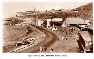 Post Office Bay Steamer Point Aden Yemen RP RPPC real photo postcard