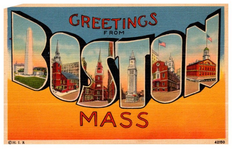 Massachusetts  Boston  LARGE LETTER